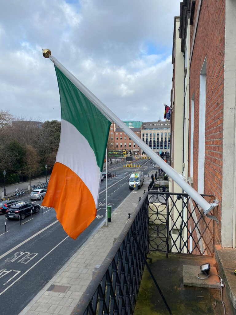 Fibreglass 3m Wall Mounted Flagpoles Advanced Services